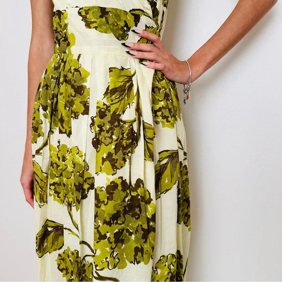 Jones Wear Floral Printed Midi Dress Fit and Flare Wrap Pleated - Picture 5 of 13